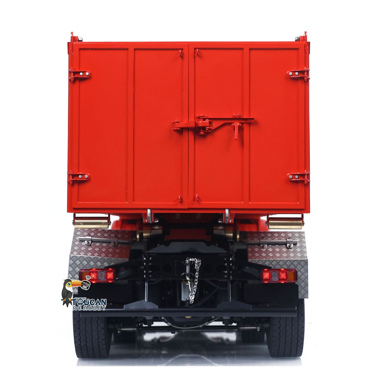 Metal 1/14 RC Hydraulic Dumper 8x8 Roll Off Dump Truck 3363 Emulated Vehicle Model Rear Axle Steering 3-speed I6S Remote Control