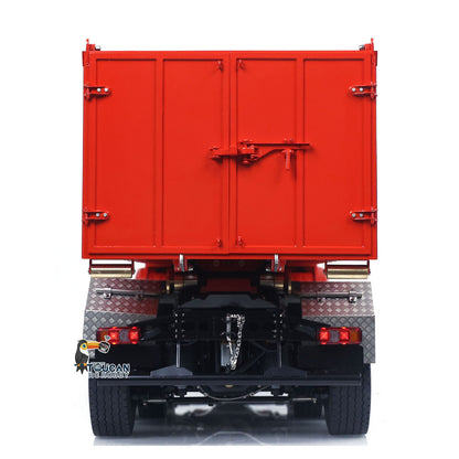 Metal 1/14 RC Hydraulic Dumper 8x8 Roll Off Dump Truck 3363 Emulated Vehicle Model Rear Axle Steering 3-speed I6S Remote Control