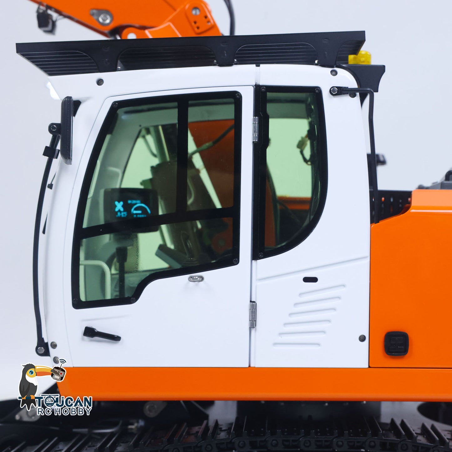 CUT Model Metal 1/14 Remote Control Hydraulic Excavator LR914 RC Tracked Digger 5CH Valve RTR Engineering Vehicle Lights Sounds