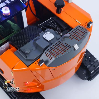 CUT Model Metal 1/14 Remote Control Hydraulic Excavator LR914 RC Tracked Digger 5CH Valve RTR Engineering Vehicle Lights Sounds