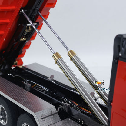 Metal 1/14 RC Hydraulic Dumper 8x8 Roll Off Dump Truck 3363 Emulated Vehicle Model Rear Axle Steering 3-speed I6S Remote Control