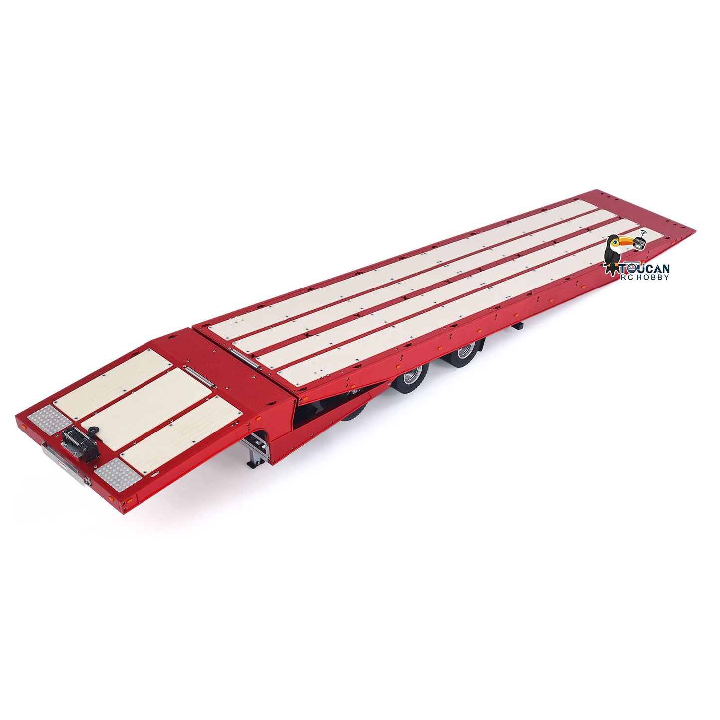 Degree Metal 3Axle Trailer 994 Electric Support Leg Winch For 1/14 TAMIYA Remote Control Tractor Truck DIY Model RC Excavator