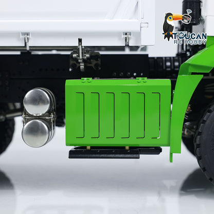 LESU Metal 1/14 6x6 3-way RC Hydraulic Dump Remote Control Tipper Truck Construction Cars Simulation Model RTR