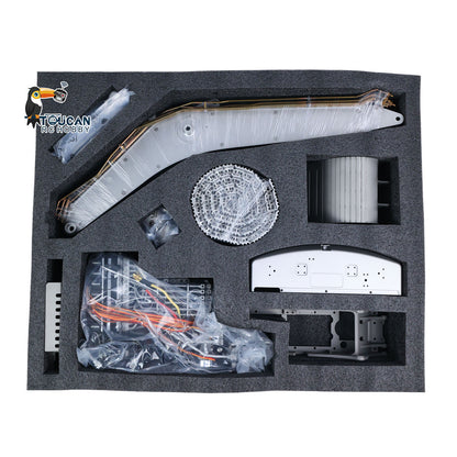 TOUCAN RC HOBBY Special Offer LESU Aoue PC500 1/14 Metal RC Hydraulic Tracked Excavator B0019 KIT 7Ways Valve Digger 3-4MPA Pump Light DIY Model