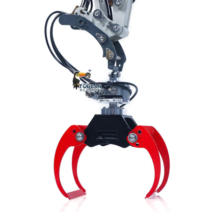CUT Model Metal Electric Vibrating Tamper/Sweeper/Hydraulic Inclined Wide/Clamshell Bucket/Log Grapple/Wrist for 1/14 RC Excavator LR914 PRO MAX DIY Models