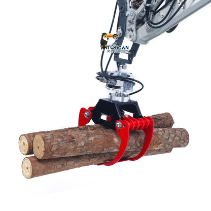 CUT Model Metal Electric Vibrating Tamper/Sweeper/Hydraulic Inclined Wide/Clamshell Bucket/Log Grapple/Wrist for 1/14 RC Excavator LR914 PRO MAX DIY Models