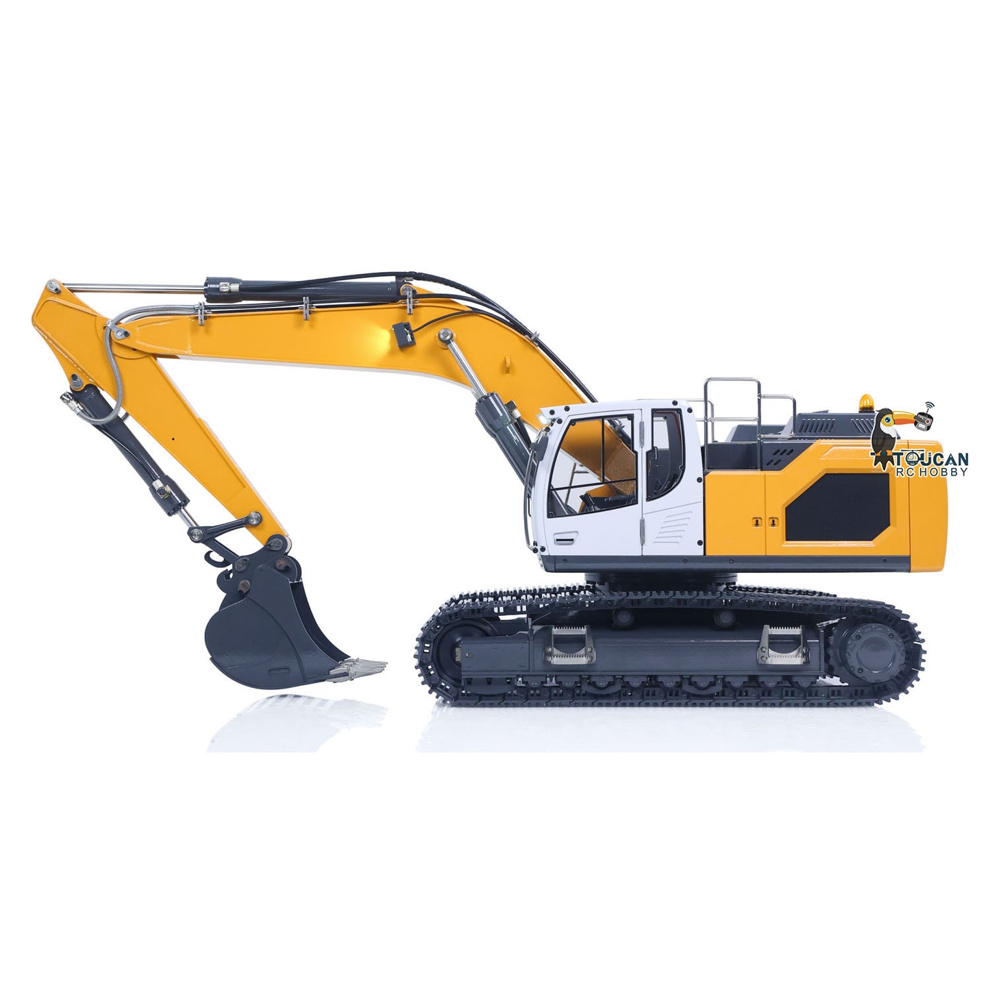 1/14 Metal R945 RC Hydraulic Excavator RTR Radio Controlled Digger DIY Model Construction Vehicles Sound Light 800*265*240mm