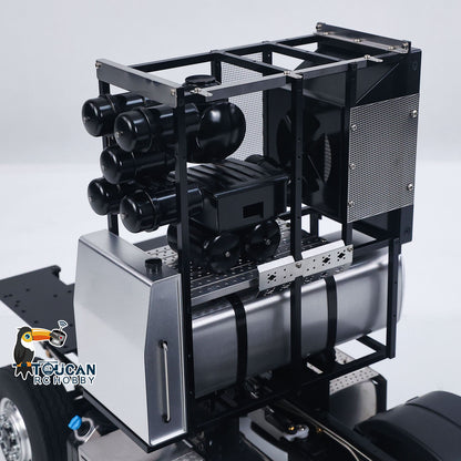 In Stock LESU Metal RC Assembled Heavy-duty Chassis for 1/14 Scale 1851 3363 Tractor Truck 3 Speed Transmission Highline Equipment Rack Truck UpgradeParts