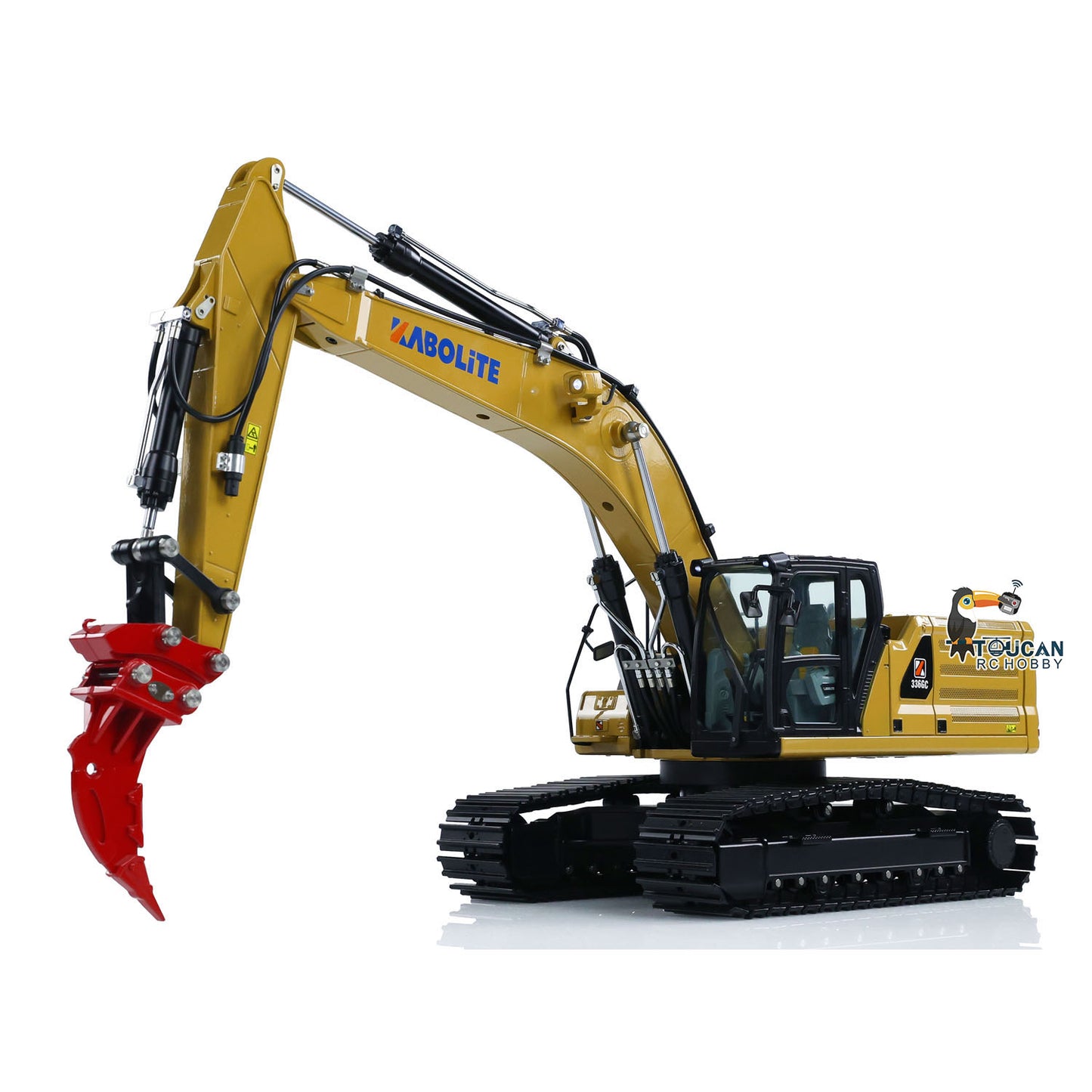 Pre-order Kabolite K961 100S PRO Metal 1/18 RC Hydraulic Excavator RTR Remote Control Digger Flysky ST8 Radio 2S Battery Electric Claw Hammer Ripper Quick-release Coupler Light Sound
