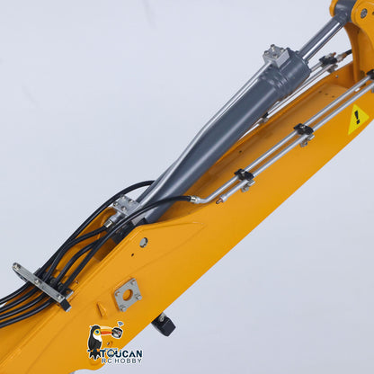 CUT Model LR914 1/14 Metal RC Hydraulic Wheel Excavator RTR 8-Way Valve Axle Differential Lock Hobbywing Fusion Brushless Motor & ESC Quick Coupler Light Sound Tail Hook