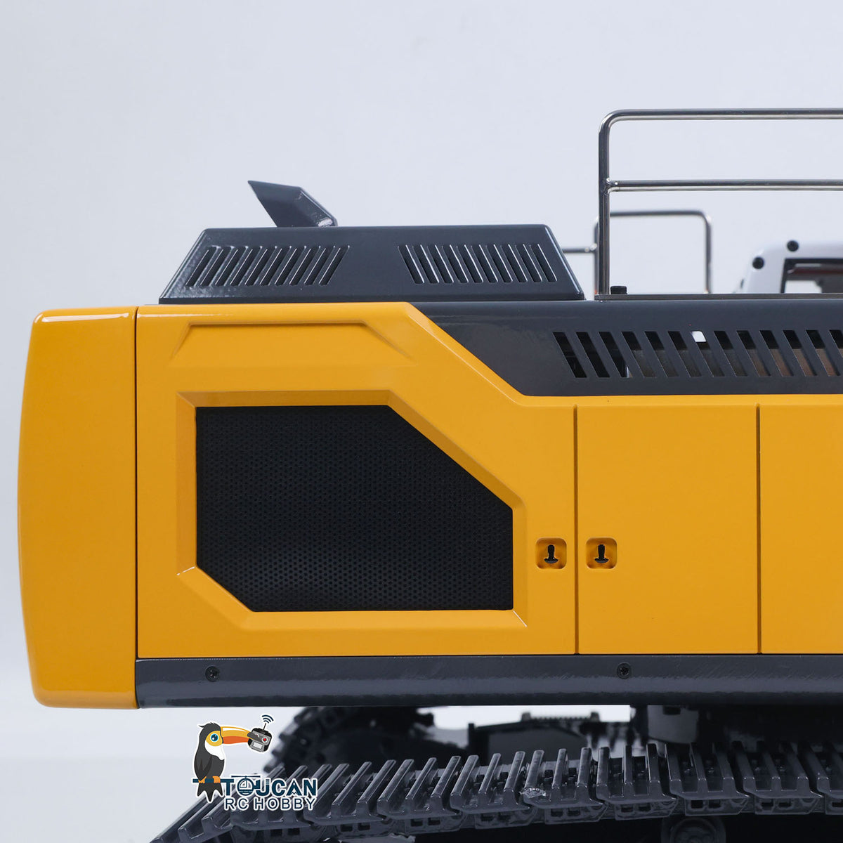 TOUCAN RC HOBBY 945 1/14 Metal RC RTR Hydraulic Excavator Brushless Driving Motor Quick Coupler I6S Controller Rotating Light for Construction Vehicle Collectors