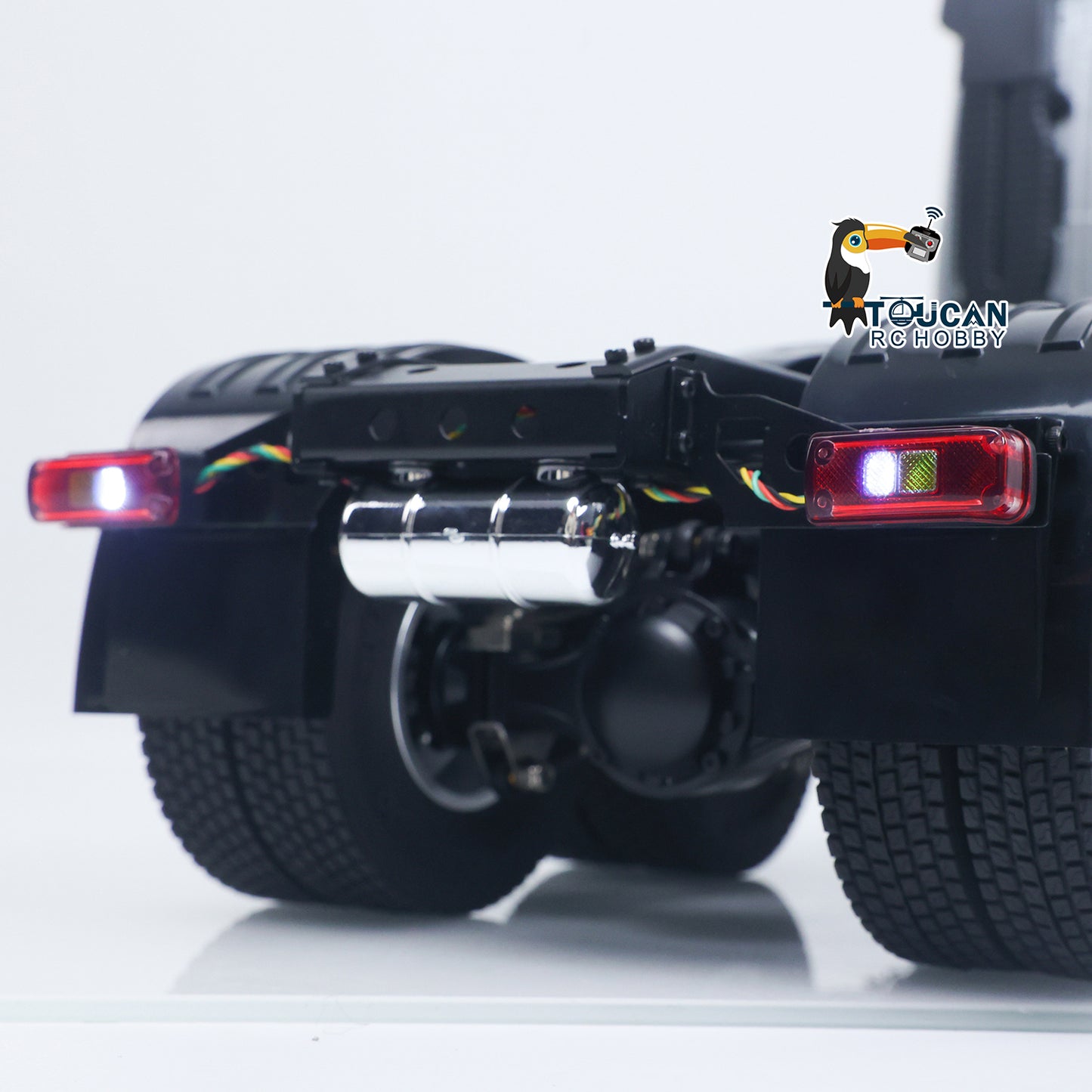 Double E 1/14 6X4 Remote Control Tractor Truck FMX RC Model Vehicle 2Speed Metal Gearbox Chassis Rail Openable Door HotRC Radio