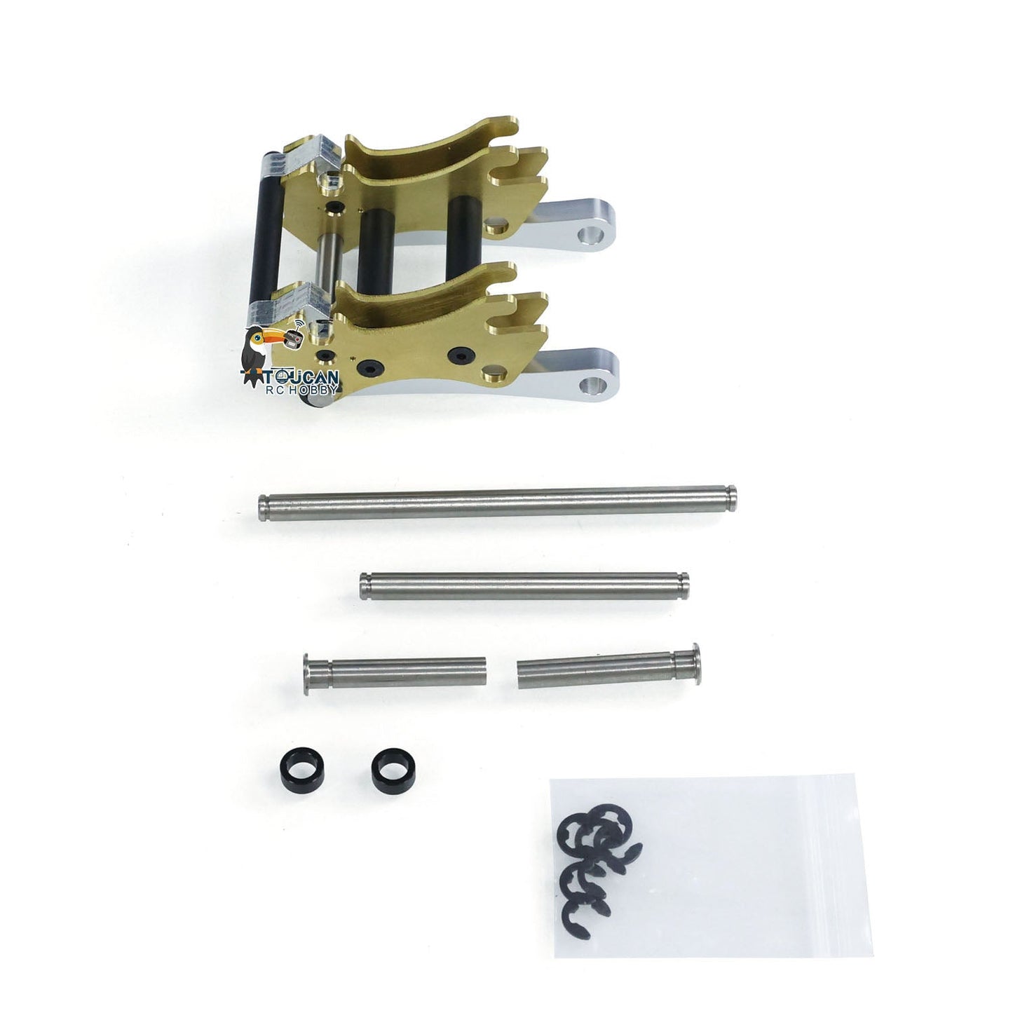 JDM-198 Metal Manual Quick Coupler/Wheel Hubs/Rubber Tire/Fork for 1/14 ZW370 RC Hydraulic Loader DIY Scale Models