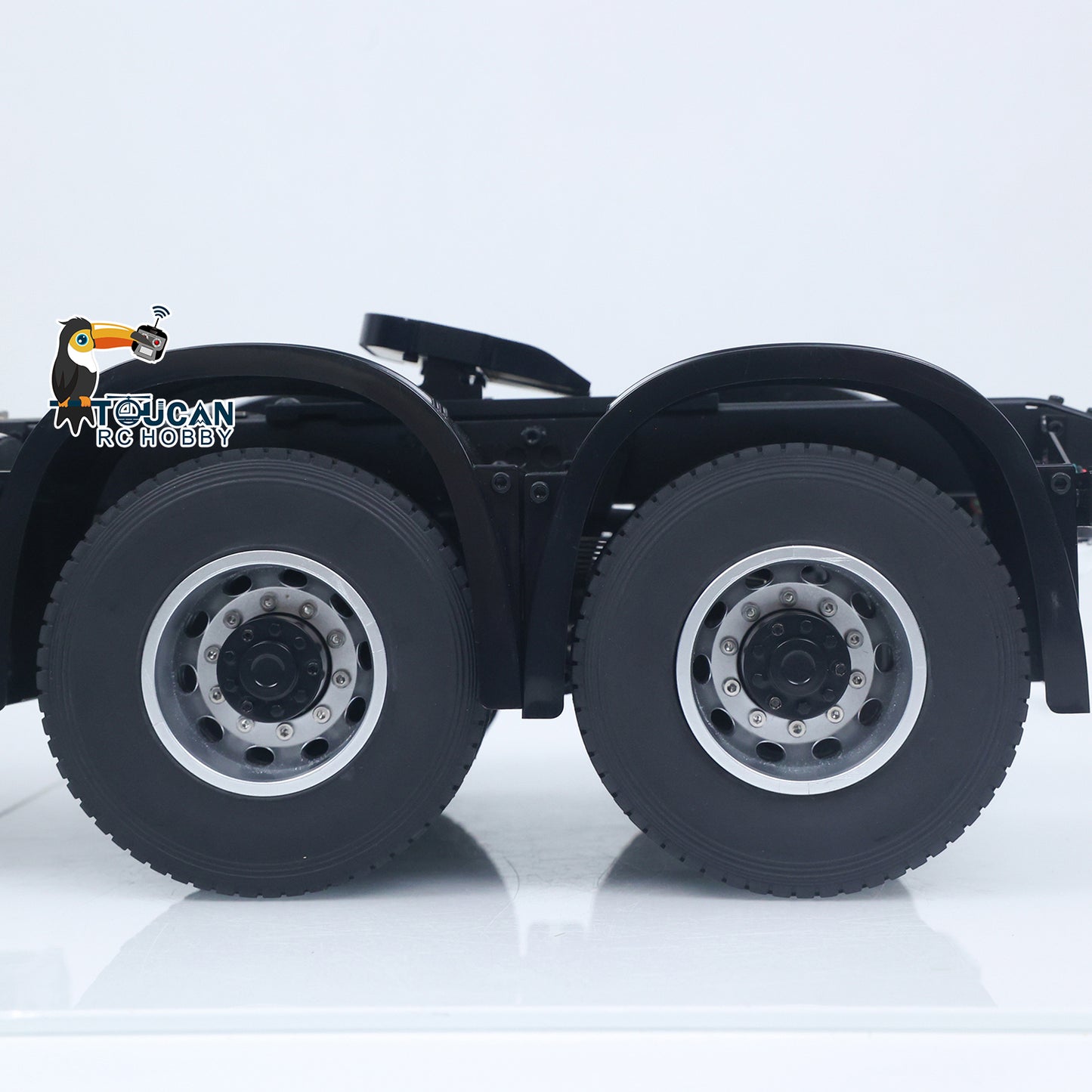 Double E 1/14 6X4 Remote Control Tractor Truck FMX RC Model Vehicle 2Speed Metal Gearbox Chassis Rail Openable Door HotRC Radio