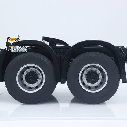 Double E 1/14 6X4 Remote Control Tractor Truck FMX RC Model Vehicle 2Speed Metal Gearbox Chassis Rail Openable Door HotRC Radio