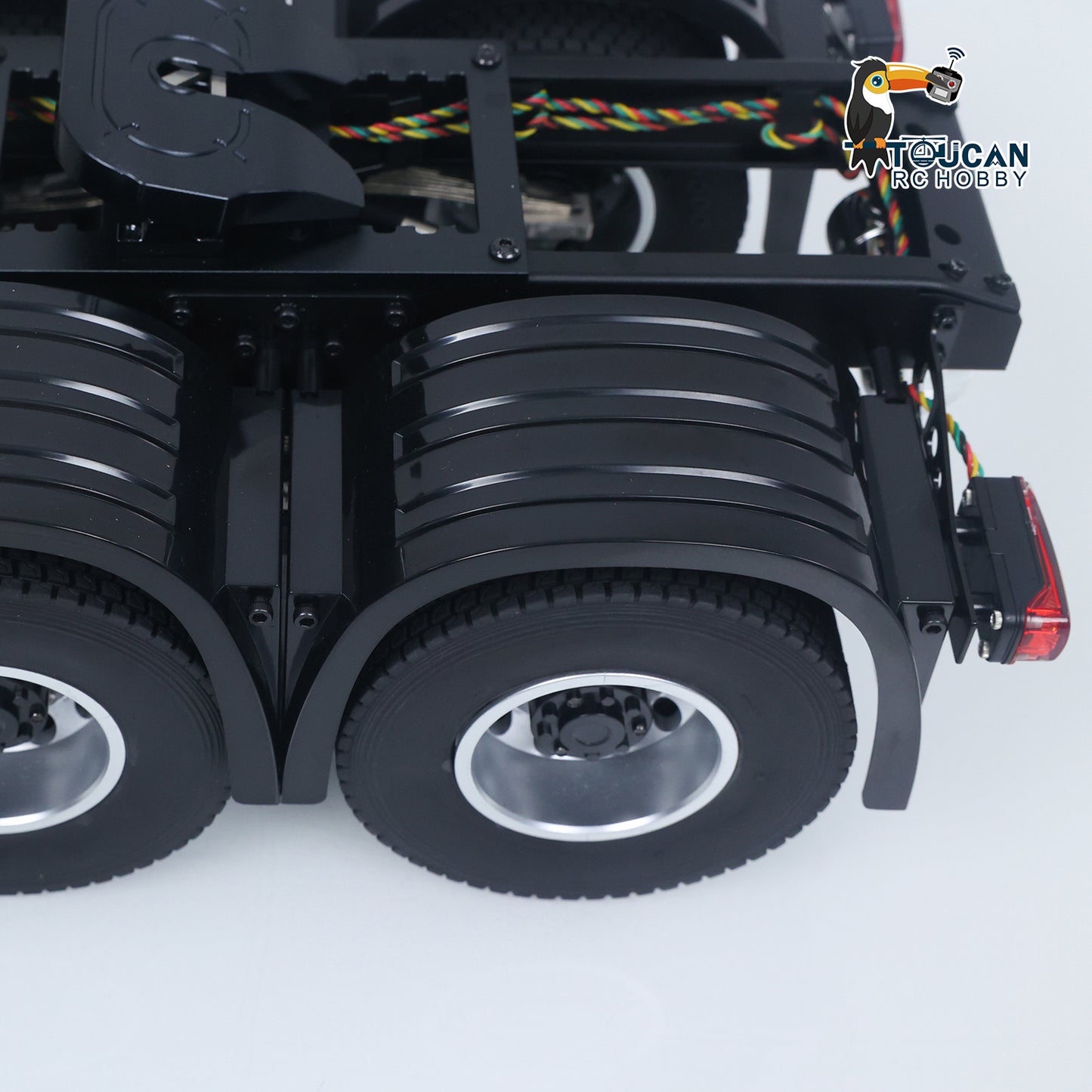 Double E 1/14 6X4 Remote Control Tractor Truck FMX RC Model Vehicle 2Speed Metal Gearbox Chassis Rail Openable Door HotRC Radio