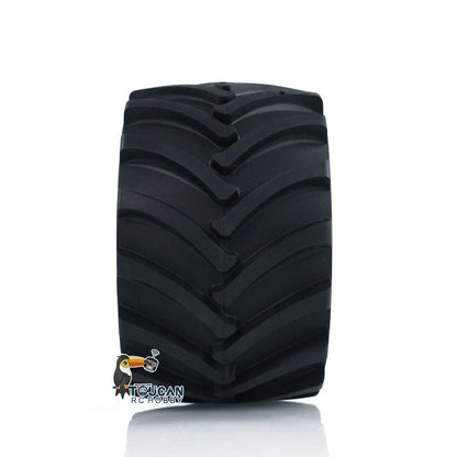 US Stock 135X80MM Rubber Tire Tyre for 1/14 JDM-198 ZW370 RC Hydraulic Loader Model JDM-166 Articulated Truck DIY Construction Vehicle