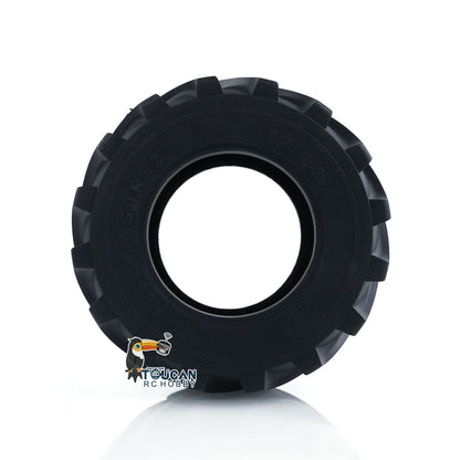 US Stock 135X80MM Rubber Tire Tyre for 1/14 JDM-198 ZW370 RC Hydraulic Loader Model JDM-166 Articulated Truck DIY Construction Vehicle
