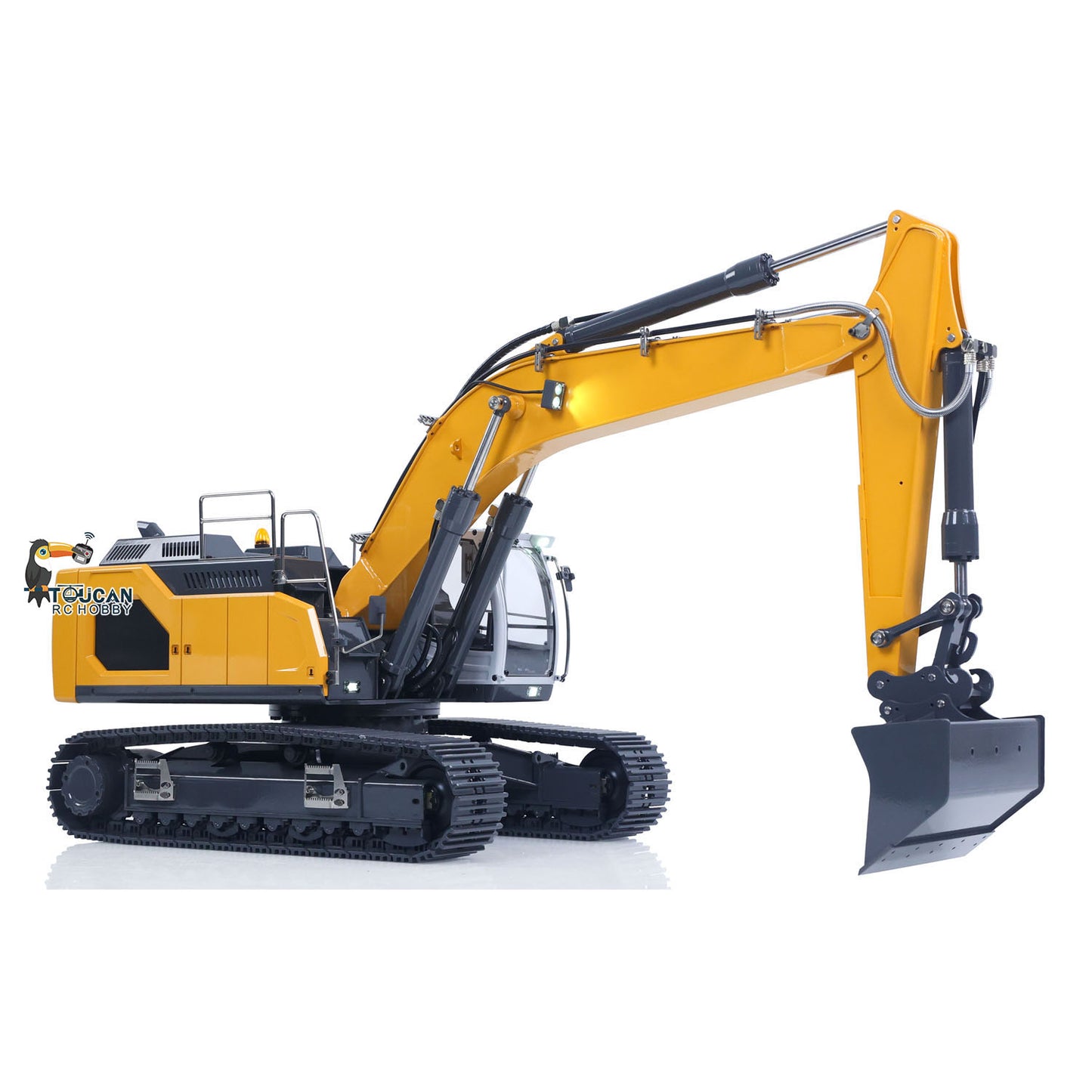 1/14 Metal R945 RC Hydraulic Excavator RTR Radio Controlled Digger DIY Model Construction Vehicles Sound Light 800*265*240mm