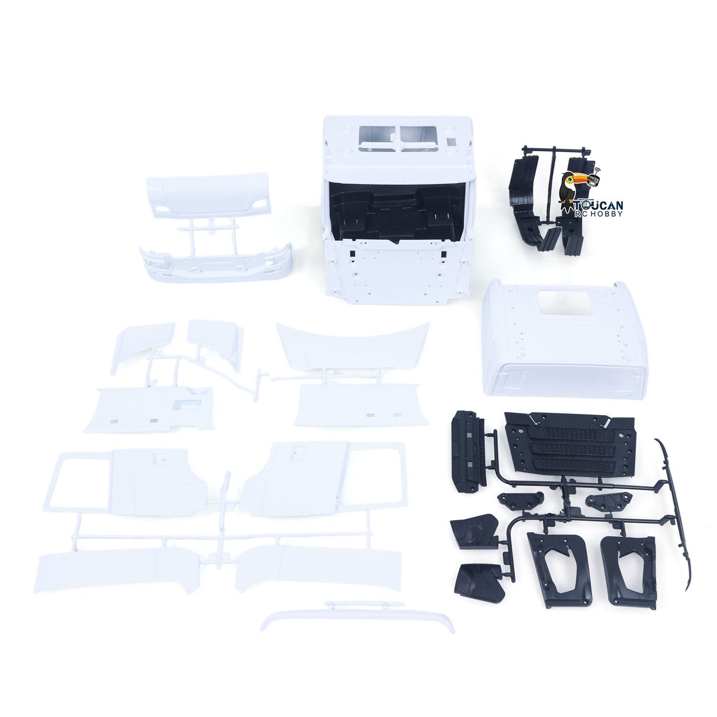 770S Plastic Cabin Kits for 1/14 RC Tractor Truck Remote Control Dumper Car Spare Parts Unpainted Openable Shell