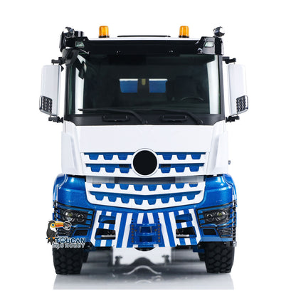 LESU Z0036 1/14 Metal 8x8 Hydraulic RC Roll On Off Dumper 2 Speed Transmission Differential Lock Sound Light System Front Hook