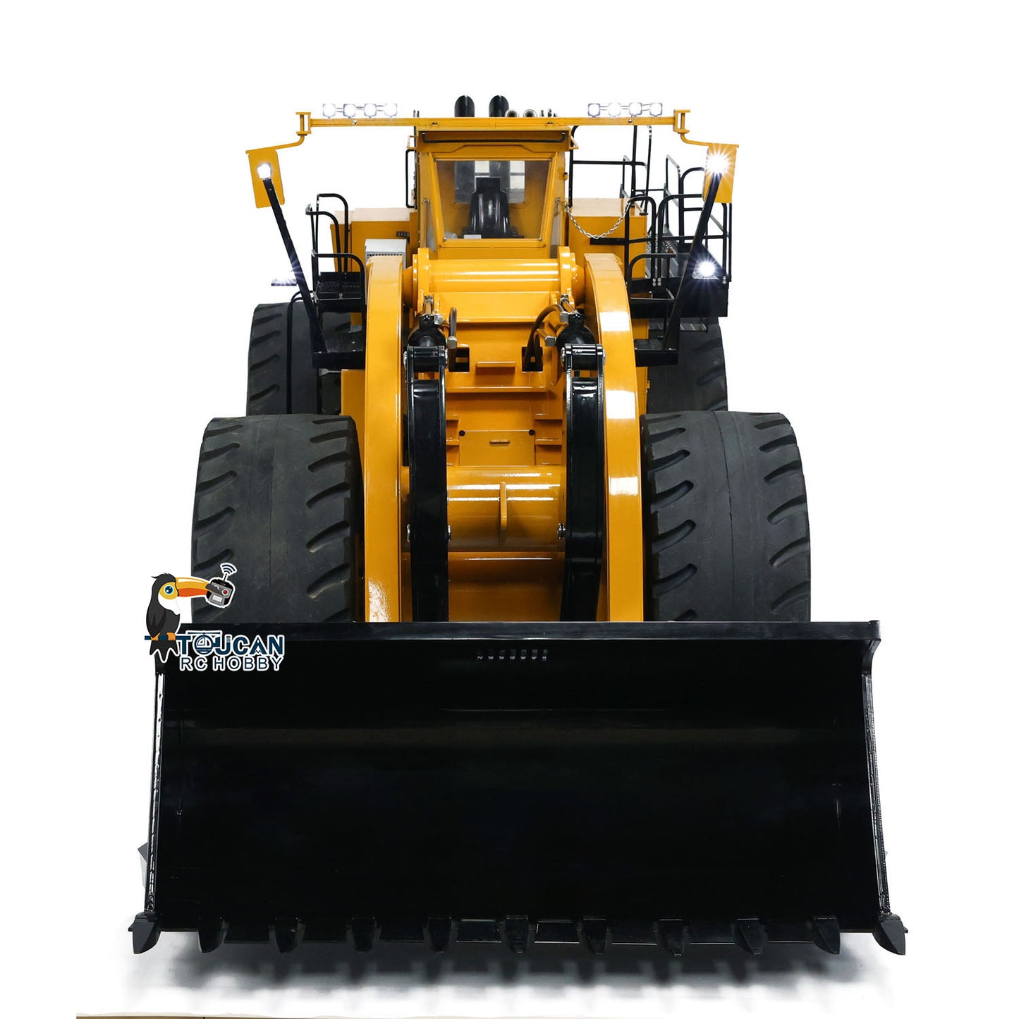 Toucan L2350 1/14 Metal RC Hydraulic Wheel Loader PNP/RTR Light & Sound Smoke System Manual Coupler Fork for Model Collectors