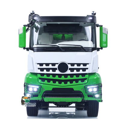 1/14 8*8 Metal Hydraulic RC Full Dump Truck Roll On Off Remote Controlled Tipper Car Hobby Model Sound Light Light System