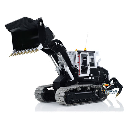 LESU 1:14 RC Hydraulic Tracked Loader AOUE 973K Car Openable Bucket Rear Plow Metal Tracks Sprockets Powerful Good Performance