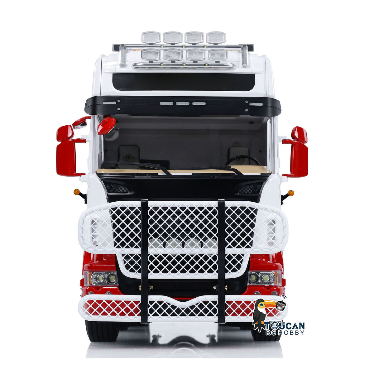 TOUCAN RC HOBBY LESU 8X8 1/14 RC Tractor Truck Radio Control Car Metal Chassis Model Light Sound