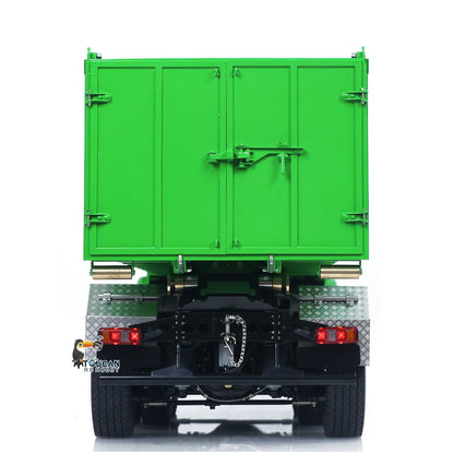 1/14 8*8 Metal Hydraulic RC Full Dump Truck Roll On Off Remote Controlled Tipper Car Hobby Model Sound Light Light System