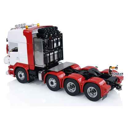 TOUCAN RC HOBBY LESU 8X8 1/14 RC Tractor Truck Radio Control Car Metal Chassis Model Light Sound