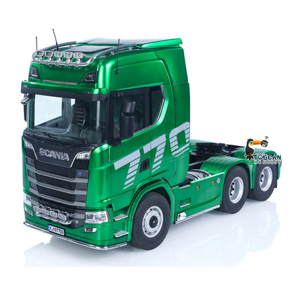 US Stock 1/14 KABOLITE RC Tractor Truck SC 770S 100 6X6 2Speed Romote Control Vehicle Axle Locks Metal Chassis Rail Openable Door RTR