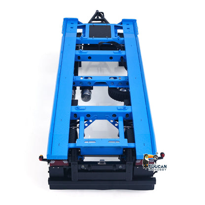 In Stock LESU A0065 Metal RC Trailer Painted Model Light System Front Wheel Steerable for 1/14 Remote Control Hydraulic Full Dump Truck