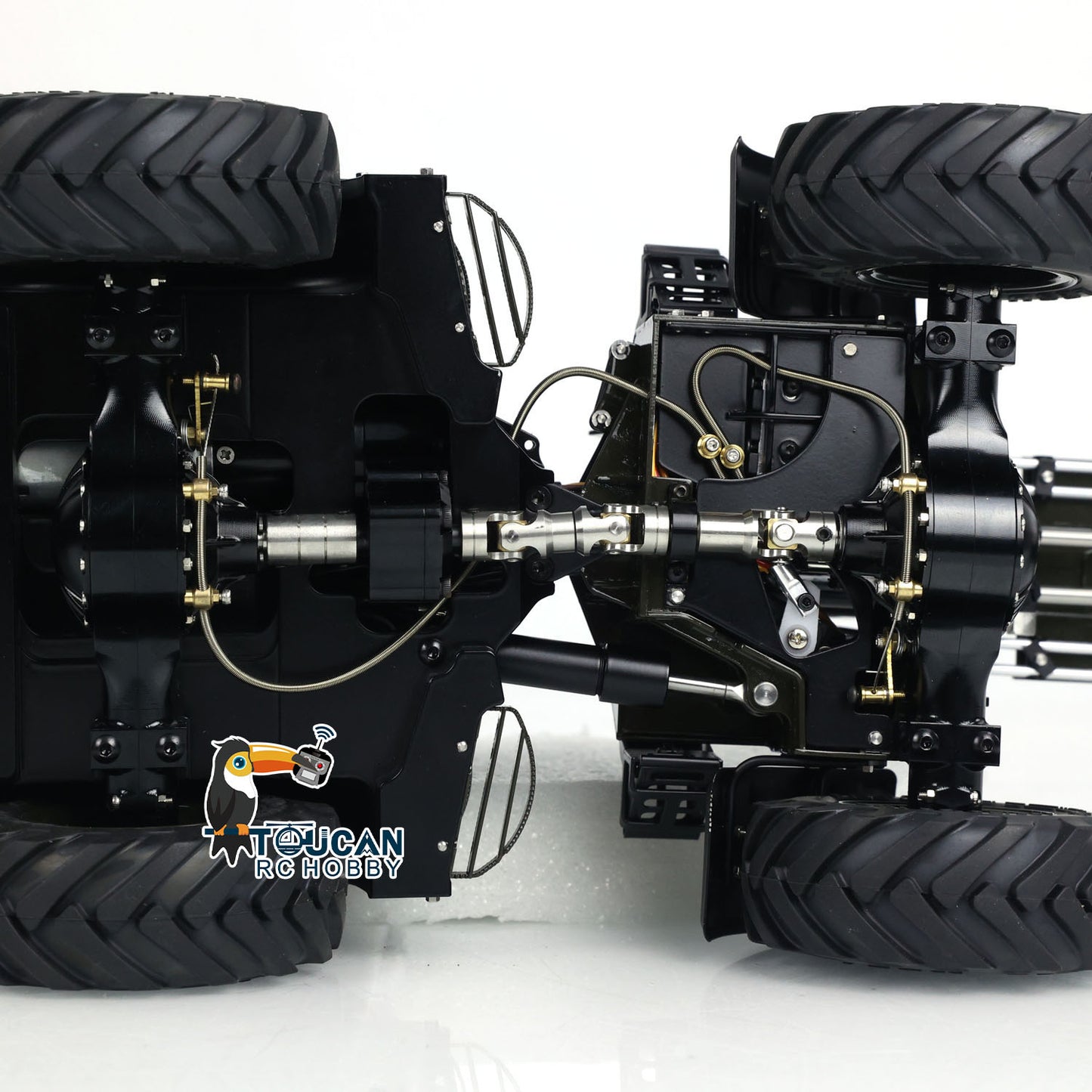 LESU AOUE AT1050 1/14 Metal 4X4 RC Hydraulic Telescopic Arm Loader FlySky I6S Radio Controller Fork Bucket Sound Light System