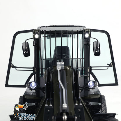 LESU AOUE AT1050 1/14 Metal 4X4 RC Hydraulic Telescopic Arm Loader FlySky I6S Radio Controller Fork Bucket Sound Light System