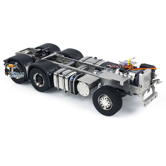 ScaleClub 1/14 6x6 Metal Chassis for RC Tractor Remote Controlled Truck R62 R73 Electric Model Air Suspension Optional Types
