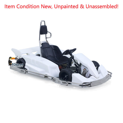 1/10 Plastic RC Go-Kart JDM 298B KIT Radio Controlled Electric Racing Car Unlimited Retrofit DIY Model for Adult Advanced Player