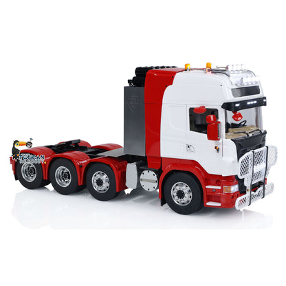TOUCAN RC HOBBY LESU 8X8 1/14 RC Tractor Truck Radio Control Car Metal Chassis Model Light Sound