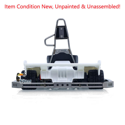 1/10 Plastic RC Go-Kart JDM 298B KIT Radio Controlled Electric Racing Car Unlimited Retrofit DIY Model for Adult Advanced Player