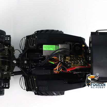 LESU AOUE AT1050 1/14 Metal 4X4 RC Hydraulic Telescopic Arm Loader FlySky I6S Radio Controller Fork Bucket Sound Light System