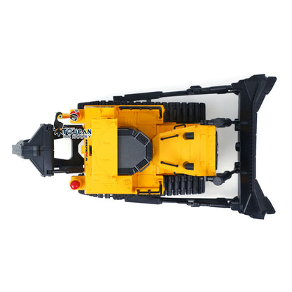 HUINA 1/16 Electric Remote Control Bulldozer 1554 RC Dozer Finished Model Metal Ripper Light Effect Battery Ready to Run
