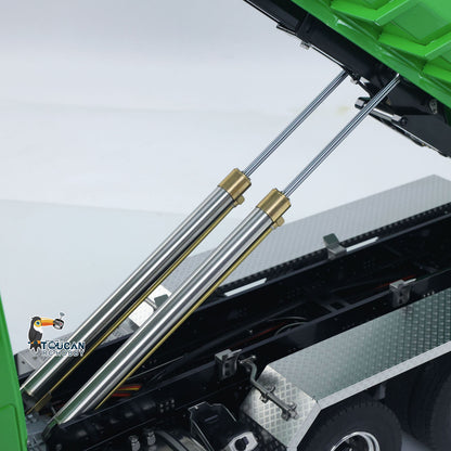 1/14 8*8 Metal Hydraulic RC Full Dump Truck Roll On Off Remote Controlled Tipper Car Hobby Model Sound Light Light System