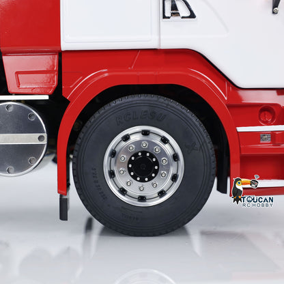 TOUCAN RC HOBBY LESU 8X8 1/14 RC Tractor Truck Radio Control Car Metal Chassis Model Light Sound