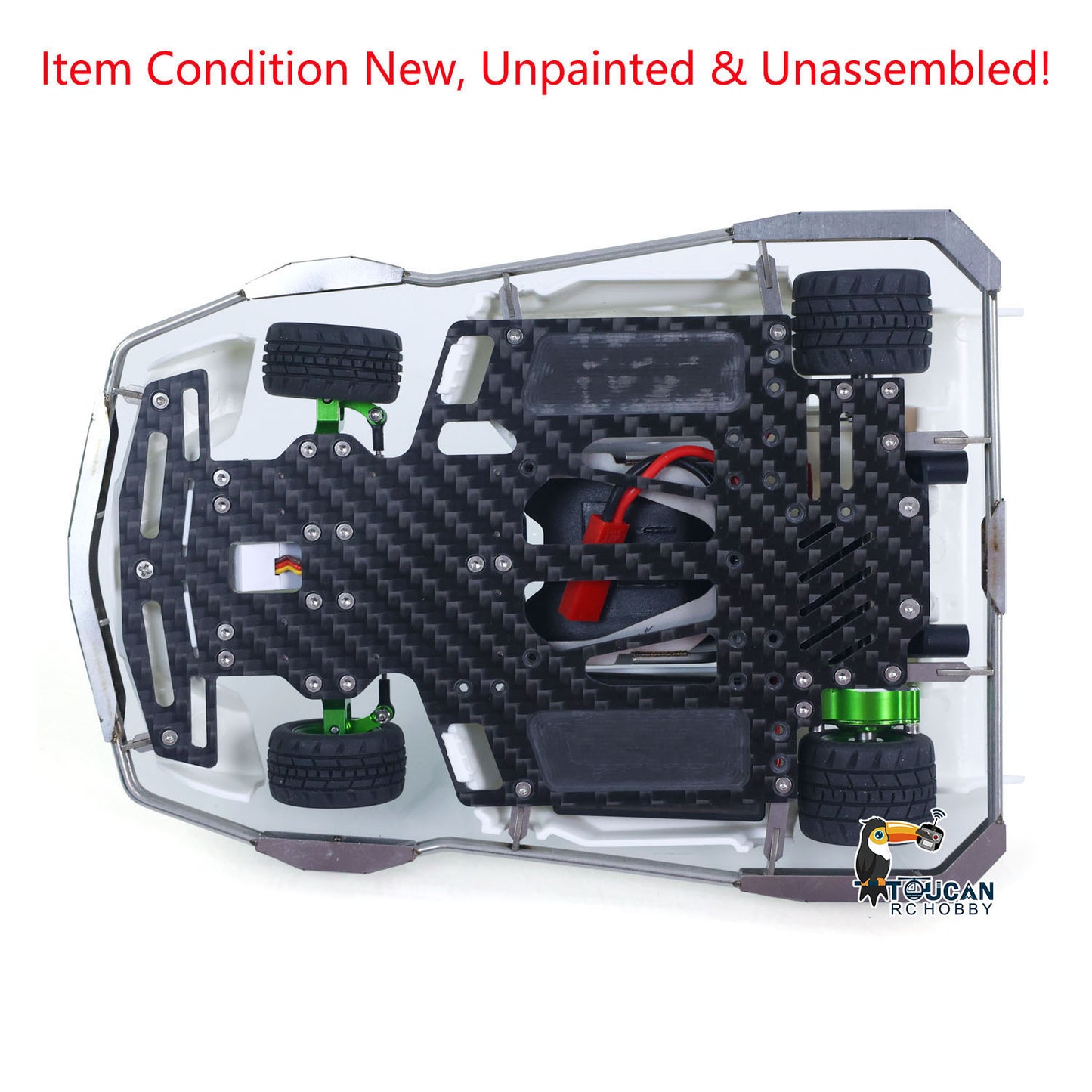 1/10 Plastic RC Go-Kart JDM 298B KIT Radio Controlled Electric Racing Car Unlimited Retrofit DIY Model for Adult Advanced Player