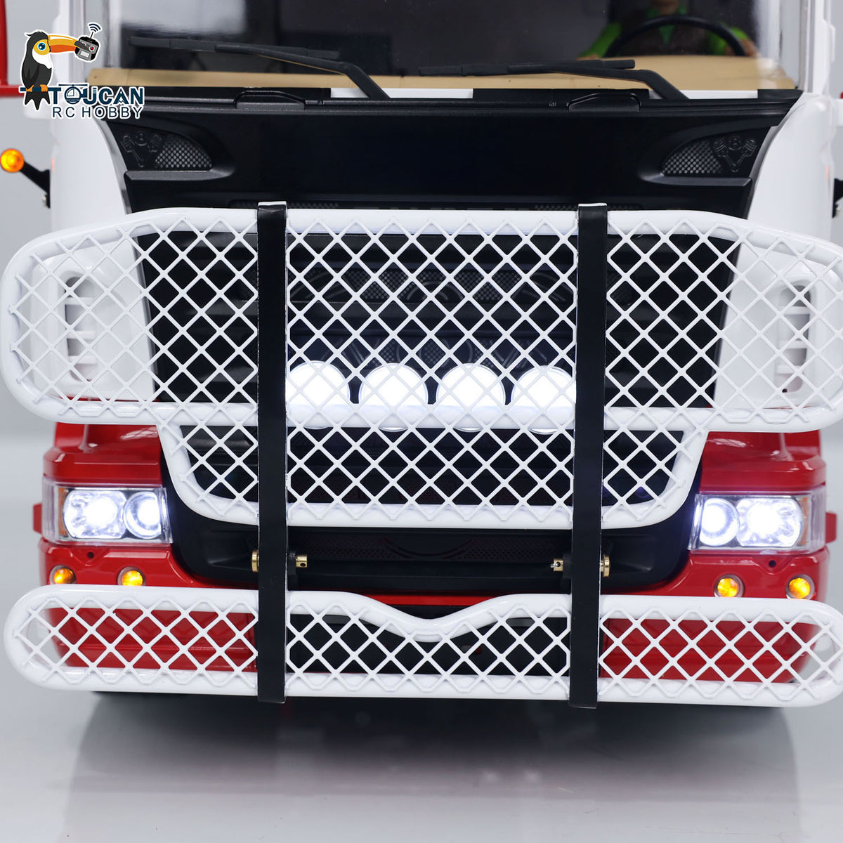 TOUCAN RC HOBBY LESU 8X8 1/14 RC Tractor Truck Radio Control Car Metal Chassis Model Light Sound