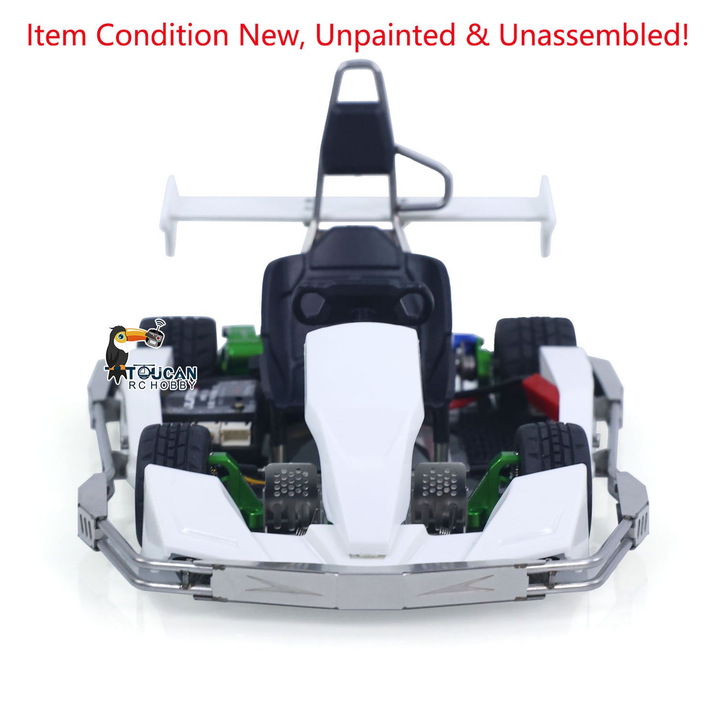 JD Model Plastic 1/10 Remote Control Racing Car 298A KIT 4*4 RC Go Kart Model Servo Radio Gifts for Adults No Light Sound System