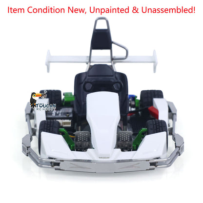JD Model Plastic 1/10 Remote Control Racing Car 298A KIT 4*4 RC Go Kart Model Servo Radio Gifts for Adults No Light Sound System