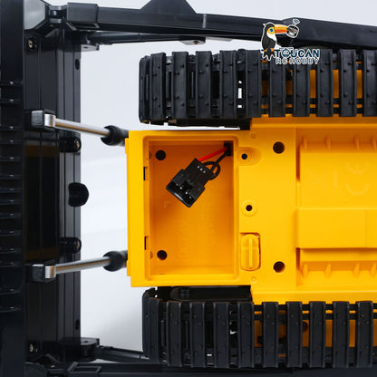 HUINA 1/16 Electric Remote Control Bulldozer 1554 RC Dozer Finished Model Metal Ripper Light Effect Battery Ready to Run