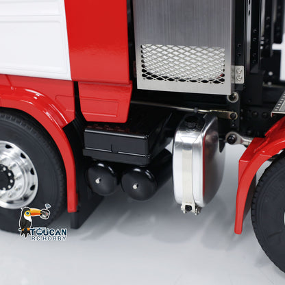 TOUCAN RC HOBBY LESU 8X8 1/14 RC Tractor Truck Radio Control Car Metal Chassis Model Light Sound