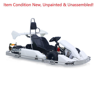 JD Model Plastic 1/10 Remote Control Racing Car 298A KIT 4*4 RC Go Kart Model Servo Radio Gifts for Adults No Light Sound System